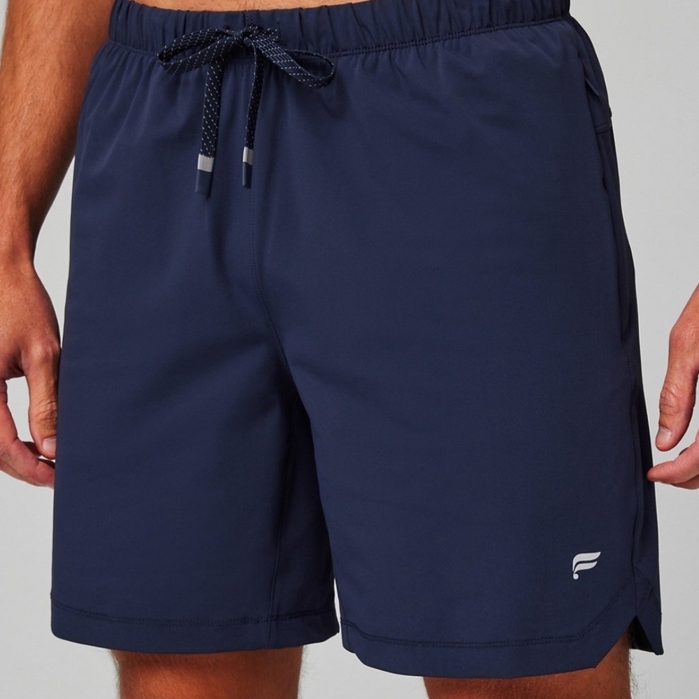 Fabletics Navy Drawstring Athletic Shorts Size M